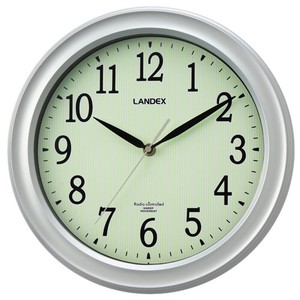 LANDEX　蓄光電波掛け時計「時夜」