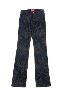 Denim Full-Length Pant Stretch L Embroidered Denim Pants Made in Japan