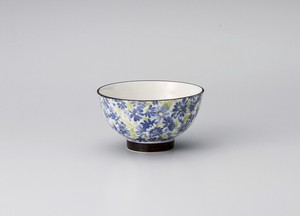 マーガレットブルー茶碗【日本製　陶器】