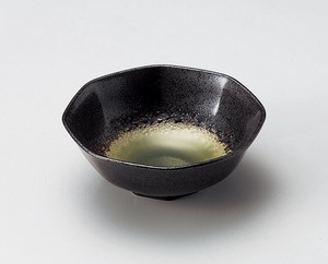 鉄仙花ヒワ八角5.0鉢【日本製　陶器】