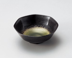 鉄仙花ヒワ八角4.0鉢【日本製　陶器】