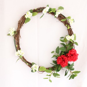 Red Carnation Ivy Wreath）