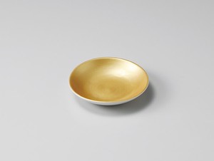 金彩10cm小皿【日本製　陶磁器】