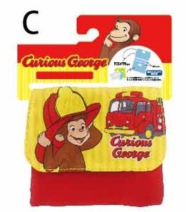 【Curious George】おさるのジョージ ポケットポーチ イエロー K-9842C