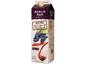 アルプス あずさ無添加コンコード 赤 パック 1.8L x1【赤ワイン】【日本製】