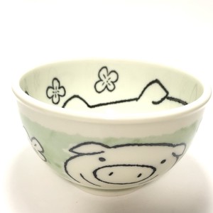 Mino ware Donburi Bowl Clover Pottery Made in Japan
