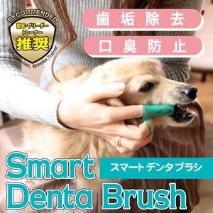 ペット 歯ブラシ オーラルケア スマートデンタブラシ 指にはめて使うハブラシ 歯磨き