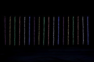LEDラインカーテンライト1m（レインボー）　【クリスマス】【イルミネーション】