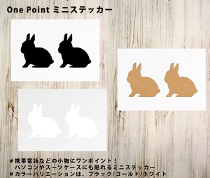 Stickers Netherland Dwarf Sticker Rabbit 1-sets 2-pcs
