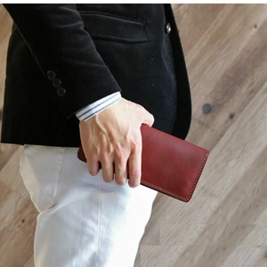 シックなオイルレザーの長財布　男性に人気な洗練デザイン 日本製 革製品 全4色