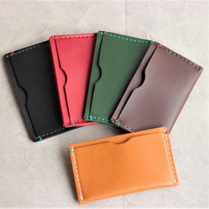 Business Card Case Simple 10-pcs 5-colors Made in Japan