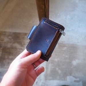 魅せたい高級感。オイルレザーキーケース　小銭ポケットにはスマートキーも　日本製 革製品 全4色