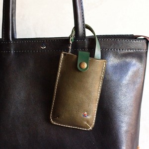 ミニスマホ用ストラップ式スマホケース　バッグの持ち手につけておしゃれに　日本製 革製品 全5色