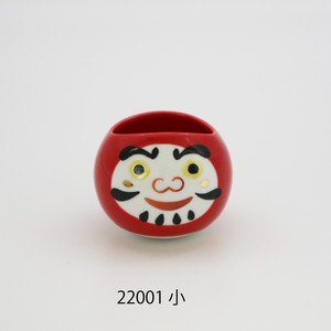 Mino ware Cup Red Daruma Porcelain Made in Japan