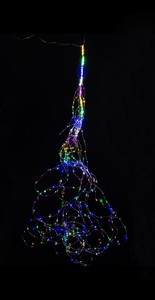 LEDワイヤーストリングライトDX（レインボー）　【クリスマス】【イルミネーション】