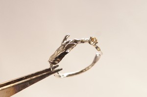 Silver-Based Rhinestone Ring sliver SWAROVSKI
