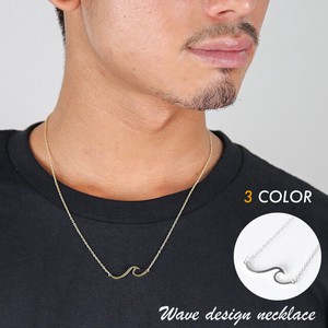 Silver Chain Design Wave Necklace Spring/Summer 2023 New