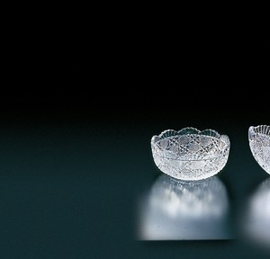 風雅　洗鉢（中鉢）【日本製　ハンドメイド　クリスタルガラス　ガラス】