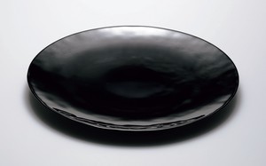 ユニバース　プレート240（ブラック）【日本製　ハンドメイド　ガラス】