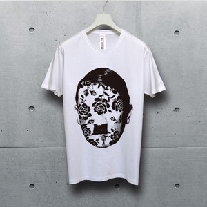 bombing アート デザイン　ホワイト Tシャツ　デザイン名【 A・H シリーズ　タイプF 】