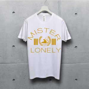 bombing アート デザイン　ホワイト Tシャツ　デザイン名【 Mr. Lonely 】