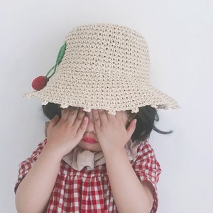 帽子 キャップ 子供用 さくらんぼ キッズ カワイイ   紫外線予防  熱中症対策 カジュアル 韓国風
