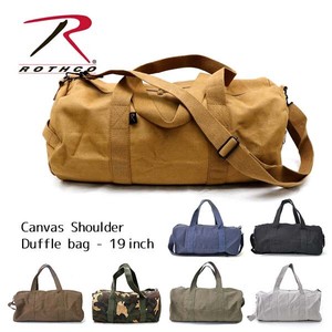ロスコ 【Rothco】Canvas Shoulder Duffle Bag 19 Inch ダッフルバッグ ボストンバッグ バック 大きめ
