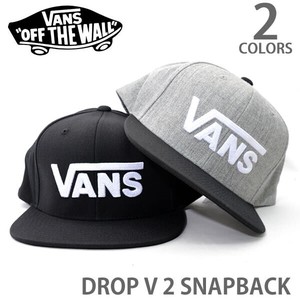 バンズ【VANS】CAP VN0A36OR DROP V 2 SNAPBACK キャップ スナップバック ロゴ 刺繍
