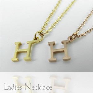 Stainless Steel Pendant Alphabet Necklace Pink Stainless Steel Ladies'