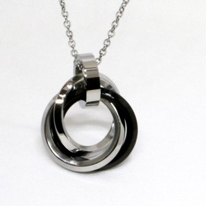 Stainless Steel Pendant Necklace sliver Stainless Steel Rings Ladies' Men's
