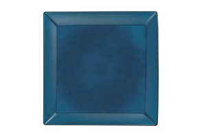 藍彩　角盛皿　<クリーンコート加工> 【日本製　割れにくい】