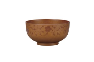Donburi Bowl Brown Donburi Arabesques Made in Japan