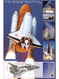 ■輸入ポスター■610X915mm★The Space Shuttle Atlantis