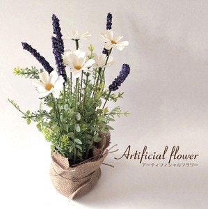 【SALE】Artificial flower アーティフィシャルフラワー［ポット White 286］