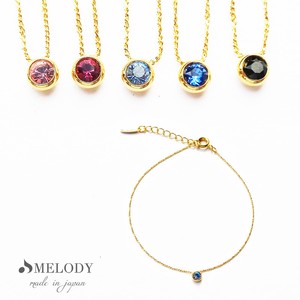 Gemstone Bracelet Swarovski Jewelry Bangle Simple Made in Japan