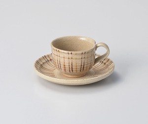 十草コーヒー碗・皿 【日本製    陶器】