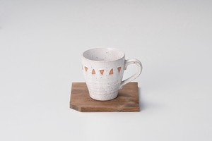 白釉インカコーヒー碗・皿 【日本製    陶器】