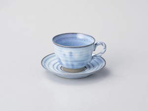 白均窯縄手コーヒー碗 【日本製    陶器】