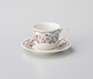 Cup & Saucer Set Porcelain Fruits Made in Japan
