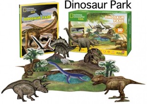 3Dクラフトパズル ダイナソー パーク(恐竜パーク)