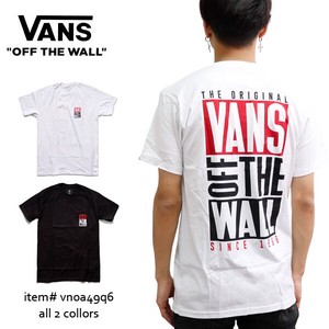 バンズ【VANS】VANS MN NEW STAX SS TEE VN0A49Q6 メンズ トップス ロゴ 半袖 Tシャツ