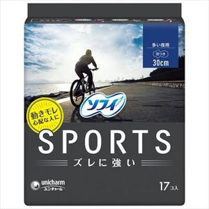 ユニ・チャーム　ソフィ SPORTS スポーツ 300 羽つき 17枚 【 生理用品 】
