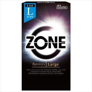 ジェクス　ZONE ゾーン Largeサイズ 6個入 【 コンドーム 】