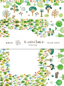Furukawa Shiko Letter set Letter Set With 3 Patterns Forest M