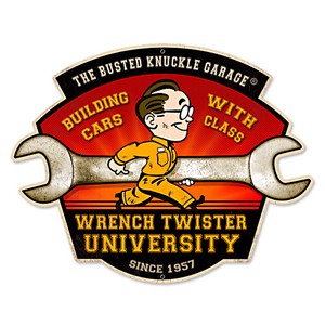 【スティールサイン】【カー ＆ ガレージ】Wrench Twisters PT-BUST-129