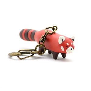 Key Ring Key Chain Animals Rings Red Panda