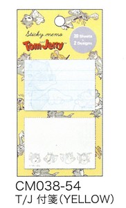【誕生80周年】 Tom and Jerry 付箋 T/J付箋(YELLOW) CM038-54