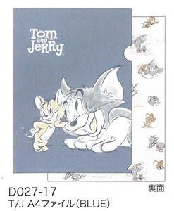 【誕生80周年】 Tom and Jerry A4ファイル T/JA4ファイル(BLUE) D027-17