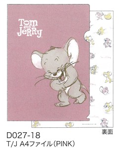 【誕生80周年】 Tom and Jerry A4ファイル T/JA4ファイル(PINK) D027-18