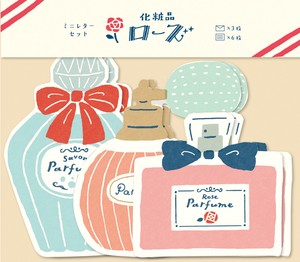 Furukawa Shiko Letter set Retro Department Store Cosmetics Rose Mini Letter Sets Die-cut